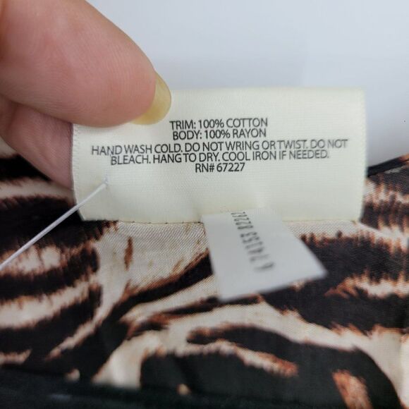 Bobbie Brooks Lightweight Kimono Cardigan One Size Brown Leopard Tassel Fringe - Picture 12 of 13